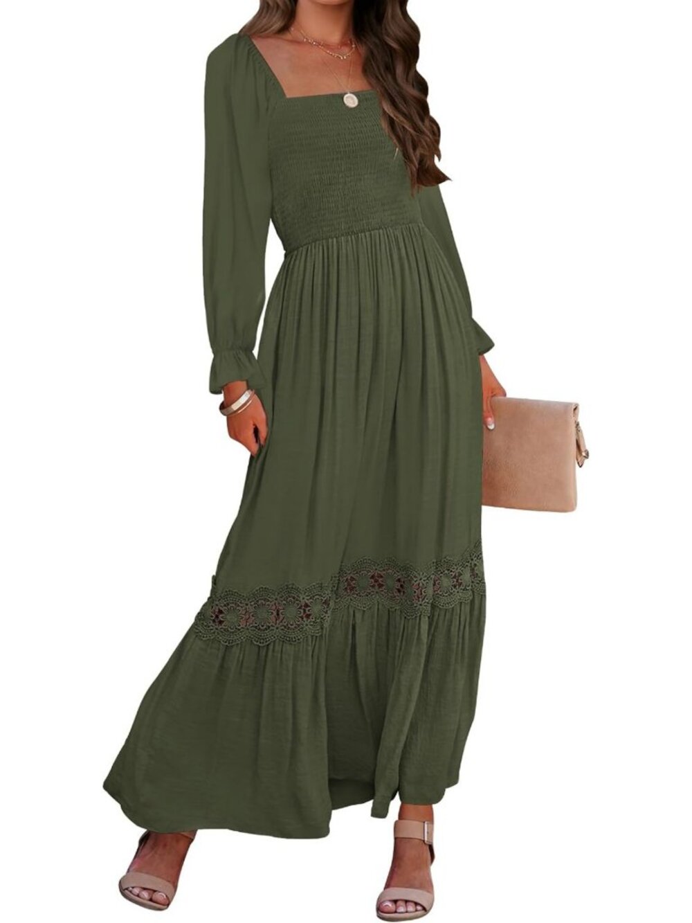 Boho Long Sleeve Maxi Dress for Women - Perfect Fall Fashion Essential